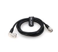 ZBLZGP Cable coaxial RF RG58 TNC macho a TNC macho, conector de ángulo recto, cable de extensión de puente de baja pérdida para escáner de radio de antena WiFi (10 m)
