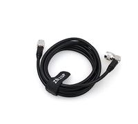 ZBLZGP Cable coaxial RF RG58 TNC macho a TNC macho, conector de ángulo recto, cable de extensión de puente de baja pérdida para escáner de radio de antena WiFi (30 m)