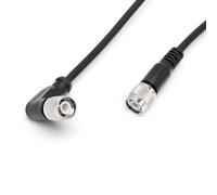 ZBLZGP Cable coaxial RF RG58 TNC macho a TNC macho, conector de ángulo recto, cable de extensión de puente de baja pérdida para escáner de radio de antena WiFi (15 m)