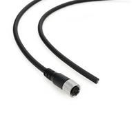 ZBLZGP Cable de Señal de Sensor Actuador M12 de 4 Pines Hembra Codificado A Cable Eléctrico a Cable Desnudo para Control de Automatización Industrial, Módulo de Bus de Campo, Red de Dispositivos 5M