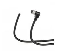 ZBLZGP Cable M12 A-Code de 5 polos en ángulo de 90° hembra a cable desnudo, cubierta PUR, diseño flexible para espacios reducidos en armarios de control 3M