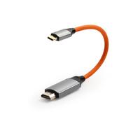 ZBLZGP Cable USB C a HDMI 4K 60Hz para Lenovo ThinkPad X1/Sony A7 IV/Atomos Ninja V, 20 cm, 18 Gbps, sin retraso para juegos