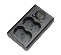 ZBLZGP Cargador de batería de doble ranura NP-W235 con pantalla LCD, carga rápida para Fujifilm X-T5/X-T4/GFX100S/X-H2S/X-S20/GFX 50S II/GFX 100 II/X-H2