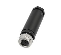 ZBLZGP Conector de Sensor M8 Impermeable Macho Hembra Enchufe Rosca Roscada Conector Eléctrico (Femenino, 1Paquete 3Pinos)