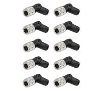 ZBLZGP Conector M8 de 3 pines codificación A en ángulo recto hembra de campo cableable tornillo roscado acoplamiento roscado sensor impermeable conector de junta de rosca de 8 mm, paquete de 10