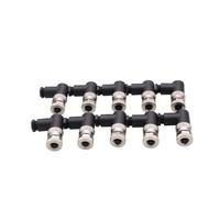 ZBLZGP Conector M8 de 5 pines, cable de campo, impermeable, IP67, código B, enchufe de automatización industrial, sin blindaje, junta de tornillo de 8 mm, conector hembra recto circular, paquete de 10