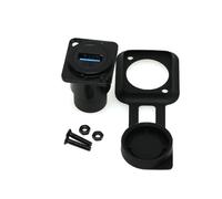 ZBLZGP Conector USB tipo D de metal para montaje en panel, conector hembra a hembra, USB 3.0 para transferencia de datos USB