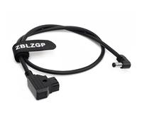 ZBLZGP Grifo de alimentación D Tap a 2.1 DC 12v Cable para monitores LCD KiPRO Lectrosonic Atomos Shogun Inferno (ángulo recto 2.1DC-dtap)