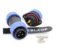 ZBLZGP HE21 3 Pin Impermeable Enchufe Aviación Circular Industrial para Iluminación Interior Exterior Tornillo de Montaje