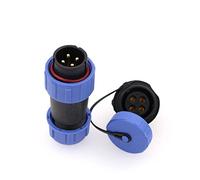 ZBLZGP HE21 4 Pin Enchufe 30A 8-12mm Cable IP68 Impermeable Enchufe Enchufe Aviación Circular Industrial LED Iluminación