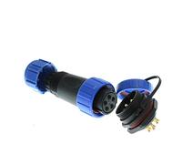 ZBLZGP HE21 5 polos macho 30A 8-12mm cable IP68 impermeable conector macho hembra aviación circular montaje en panel industrial