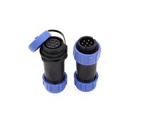 ZBLZGP HE21 Conector circular de 7 polos con rosca estanca IP68 para aplicaciones aeroespaciales, conector macho y hembra para cables en línea