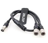 ZBLZGP Hirose 4 Pin hembra a doble Hirose 4 Pin macho Y-Cable para Zoom F8 Mezclador Dispositivos de Sonido 688 644 633
