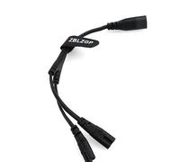 ZBLZGP IEC Figura 8 macho a 2 hembras cable divisor de alimentación IEC320 C8 a 2 x C7 Y Splitter AC cable de alimentación 1 en 2 salidas AC cable de alimentación para escritorio portátil PS4 lámparas