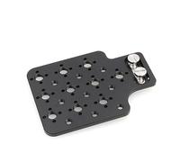 ZBLZGP Kit de placa lateral de extensión lateral de cámara de rosca 3/8 para cámara ARRI Alexa Mini LF XT LF RED Sony (negro)