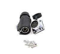 ZBLZGP LP20 Wasserdichter Steckverbinder IP65 Solarpanel Ladestecker Schneller Anschluss Stecker und Buchse LED Outdoor Stromstecker (5pin, Stecker & Buchse)