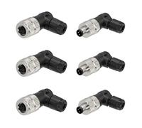 ZBLZGP M8 - Conector impermeable de 3 pines para batería eléctrica automotriz, conector circular macho a hembra, para sensor láser óptico fotoelectéico, paquete de 3