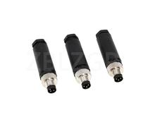 ZBLZGP M8 Sensor Connector Waterproof Male Female Plug Screw Threaded Coupling Connector Electrical Connector (Macho, 3 Pack 3 Pin)
