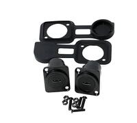 ZBLZGP Paquete de 2 conectores de módulo de paso fijo de panel hembra a hembra, acoplador de montaje en panel tipo C, adaptador de transmisión de datos de extensión para equipos de audio y video