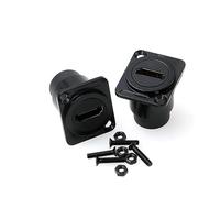 ZBLZGP Paquete de 2 conectores hembra HDMI tipo D para montaje en panel HDMI 4K 60Hz HD para carcasa de chasis, servidor de rack de video