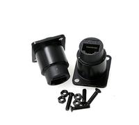 ZBLZGP RJ45 - Adaptador tipo panel tipo D, módulo categoría 6, CAT6, Gigabit Butt recto, cable de red RJ45, paquete de 2 para transmisión de señal multimedia