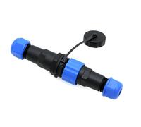 ZBLZGP SD16 - Conector de cable impermeable de 2 pines de 16 mm, enchufe IP68, montaje en panel, enchufe macho, enchufe hembra, conector de cable de alambre, acoplamiento de aviación, 10 A, 14 AWG