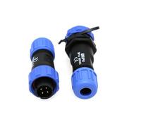 ZBLZGP SP13 Conector impermeable de 4 pines IP68 Chasis Panel Mount Inline Plastic Dustproof Plug Socket Male Female para Automotive AC DC Solar Power