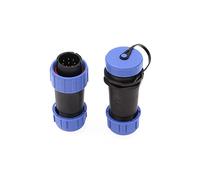 ZBLZGP SP21 - Conector de alimentación impermeable de 8 pines, par de enchufes de aviación, macho y hembra, montaje en panel de 21 mm, conector eléctrico industrial