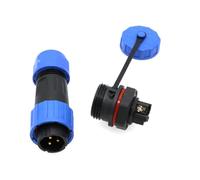 ZBLZGP TY16 Conector impermeable de 3 pines con tuerca trasera sin soldadura de tornillo crimpado sin soldadura Conector