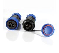 ZBLZGP TY32 - Enchufe impermeable de 3 pines sin soldadura, chapado en oro de cobre, anticorrosión, enchufe rápido, para cámaras de seguridad, detectores infrarrojos