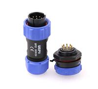 ZBLZGP WEIPU SP21 SP2110/P+SP2112/S IP68 impermeable 2 3 4 5 7 9 12 pines tornillo de acoplamiento soldadura cable conector macho (9 pines)