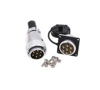 ZBLZGP WEIPU WS28 Panel de Aviación Cable de Alimentación Chasis Metal Enchufe Macho Hembra Enchufe Al Aire Libre Coche Eléctrico Industrial Señal Plug (TQ + Z 1 enchufe y 1 toma, 7 pines)
