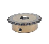 ZBORAVPIX Cadena de Rodillos, 1 Rueda Dentada de Acero de 14 Dientes, 15 Dientes, 16 Dientes y 06B, Calibre 45, diámetro Interior de 10-25 mm(14 Teeth,22mm (Keyway 6mm))