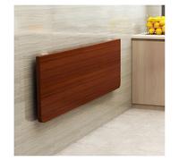 ZBORAVPIX Mesa Colgante Plegable en la Pared, For Small Spaces Space Saving Wood Wall Desk(Walnut,60 * 40cm)