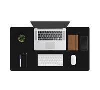 ZBRANDS Alfombrilla Escritorio Grande 91 cm x 51 cm - Protector Escritorio Rectangular Antideslizante - Tapete Escritorio Impermeable para Portátil, Teclado, Ratón - Desk Mat Fácil de Limpiar - Negro
