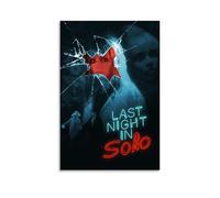 ZBSXLBNG Póster de película de terror de última noche en Soho, pintura decorativa en lienzo, arte de pared, póster de sala de estar, pintura de dormitorio, 30 x 45 cm