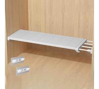ZBXXSC Estantes Ajustables para Armario Estantes Extensibles Separador de Telescópicos Sin Clavos para Cocina Baño Armario (W 24 cm,L 73-125 cm)