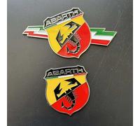 ZBYFCLK 3D Coche Logotipo Pegatinas para Abarth Scorpione Giallo,Emblema Adhesivo,Insignias,Accesorios Coche Maletero Pegatinas Logo,DD