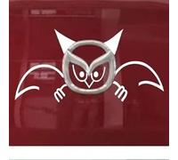 ZBYFCLK 3D Coche Logotipo Pegatinas para Mazda 3 IV Hatchback 2019-2024 Emblema Adhesivo Insignias Accesorios Coche Maletero Pegatinas Logo,White