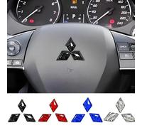 ZBYFCLK 3D Coche Logotipo Pegatinas para Mitsubishi Pajero,Emblema Adhesivo,Insignias,Accesorios Coche Maletero Pegatinas Logo,Silv-er