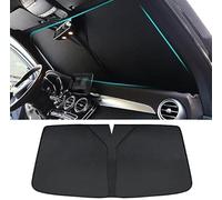 ZBYFCLK Parasol Delantero Plegable para Land Rover Range Rover Evoque I 2012-2015, Anti UV Rayos, Fácil de Instalar, Black