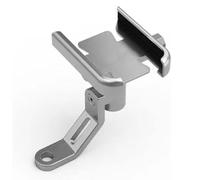 ZBYFCLK Soporte Móvil Moto para Ya-maha NMAX N-MAX 155 125 NMAX155 NMAX125 2015-2023 2024 2025,360°Rotación,Porta Moto para Retrovisor,Manillares,Doble Antivibración,Mirror Type Silv-er