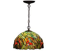 ZBZFGE 12" -Style Chandeliers,Victoria-stylen Butterfly Stained Glass Pendant Light Fixtures, Adjustable Metal Decor HangLamp for Bedroom Kitchen Hallway