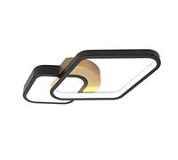 ZBZFGE 21W LED Light, 2 Squares Flush Ceiling Lights, Acrylic Mount Chandelier for Bedroom Living Dining Room, 6000K/Cool White,Hanging Light(B)