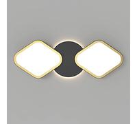 ZBZFGE 21W LED Light, 2 Squares Flush Ceiling Lights, Acrylic Mount Chandelier for Bedroom Living Dining Room, 6000K/Cool White,Hanging Light(A)