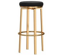 ZBZFGE 26/30 Inch Velvet Counter Height Upholstered Bar Chairs Swivel Barstools Island Stools for Kitchen Dining Room (Black,65cm/26in)