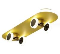 ZBZFGE 32W Skateboard Ceiling Lamp Dimmable Skate Ceiling Light 's Room and Sports Enthusiasts Bedrooms Living Room Pendant Lamp with Remote Control