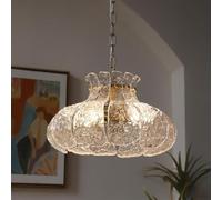 ZBZFGE Adjustable Industrial Brass V-Style Pendant Chandelier, Farmhouse Art for Dining and Bedroom Rooms