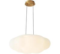 ZBZFGE Adjustable Length Chandelier Lamp, Milk White for Living Room