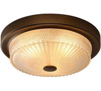 ZBZFGE American Country Round Lamp Mid Century Farmhouse Frosted Glass Lampshade Ceiling Light,Chandelier